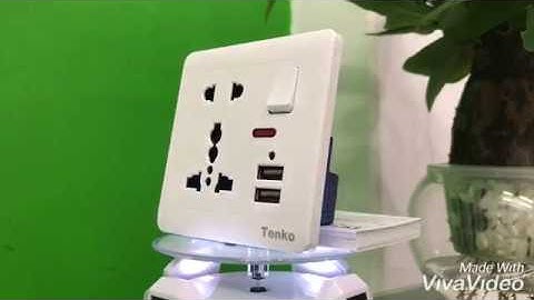 Review - Ổ Cắm Điện Tích Hợp 2 Cổng USB Và Công Tắc TK-2U2P I Tenko.com.vn