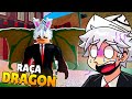 Como Eu Peguei a Nova Raça da DRAGON no BLOX FRUITS 🐲