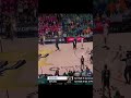 Fan runs on the floor during NBA finals