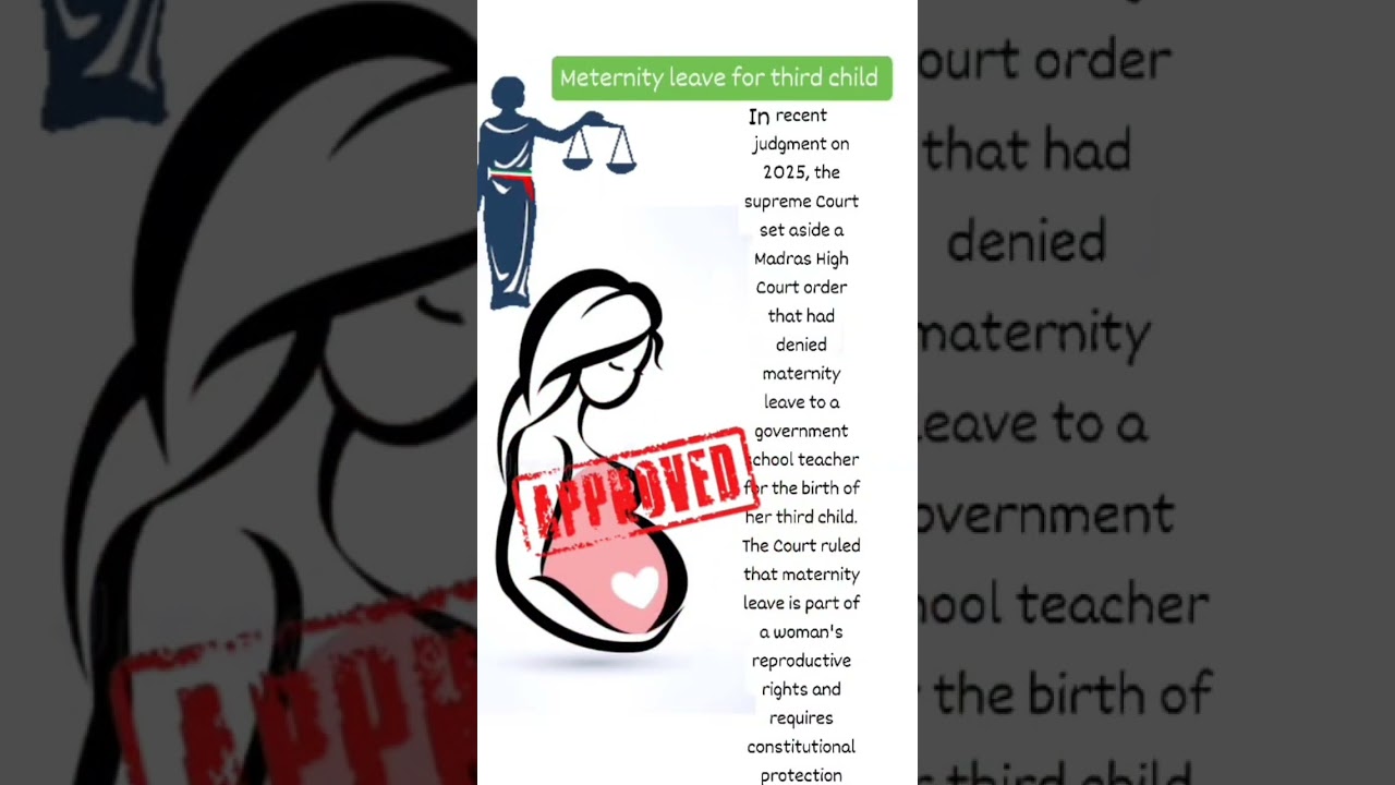 Third maternity leave approved