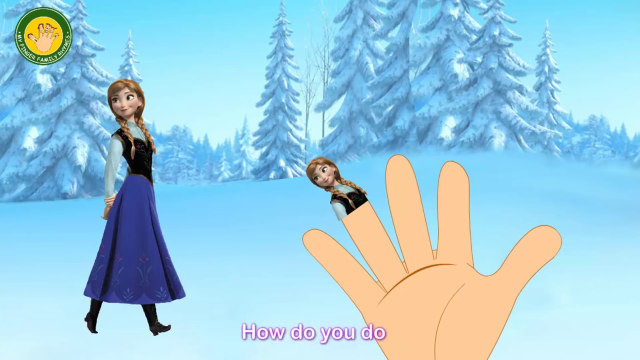 FROZEN Finger Family Nursery Rhymes for Kids   MY FINGER FAMILY RHYMES