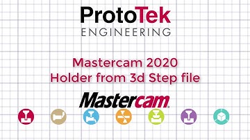 Creating a holder from a step file in Mastercam 2020
