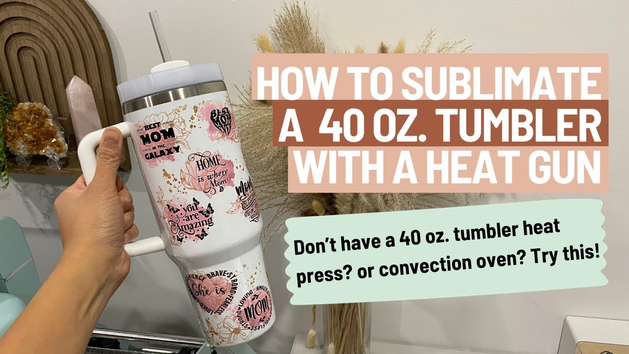 3 Easy Ways to Sublimate 40 OZ Travel Tumbler with Handle.Tumbler Heat  Press & Sublimation Oven. 