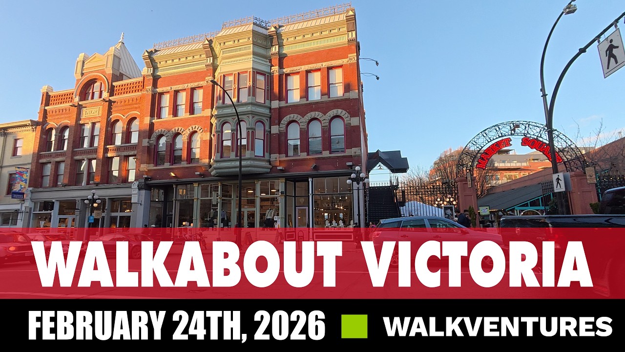 Walkabout in Victoria BC | Inner Harbour at Sunset [4K] February 24th, 2026