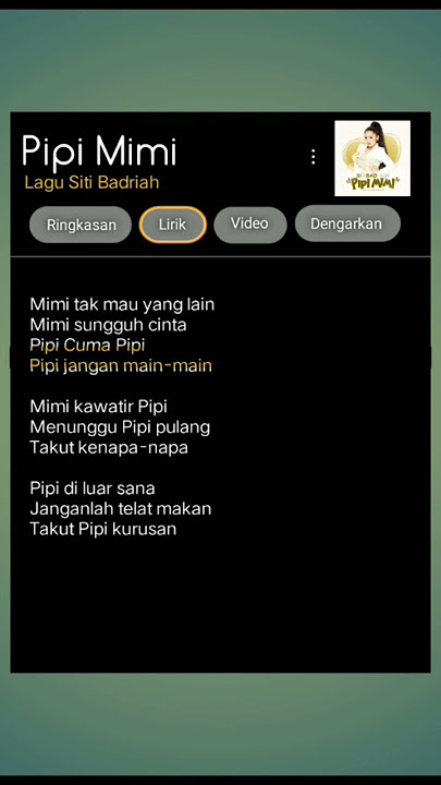 CCP lirik lagu | DJ Mimi sayang pipi - siti Badriah trend tik tok🎶🎼🎵