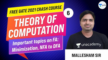 Important topics on FA: Minimization, NFA to DFA | Theory of Computation | Lec -6 | GATE CSE/IT Exam