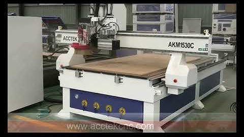 Jinan Acctek AKM1325C atc cnc with saw cutting