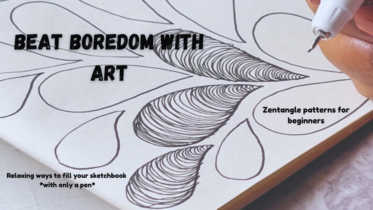 Relaxing art to help you unwind and relax | Mindful Zentangle to calm ...