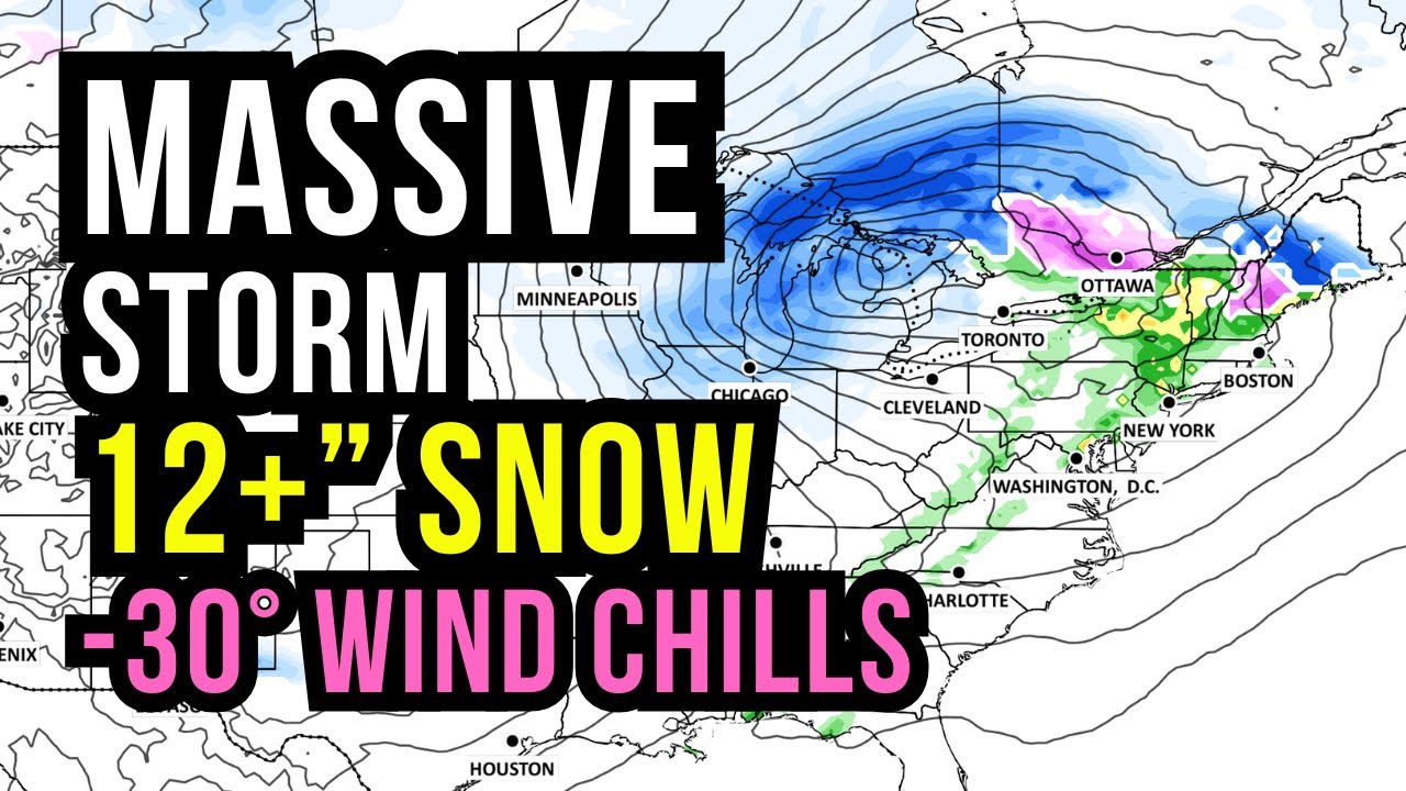Massive Winter Storm Tracking: 12+ Inches of Snow & -30° Wind Chills Incoming