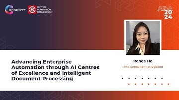 Renee Ho | Advancing Enterprise Automation through AI Centres of Intelligent Document Processing