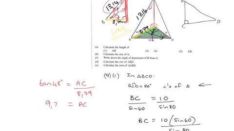 Trig solution of triangles video 1 grade 12 3D types