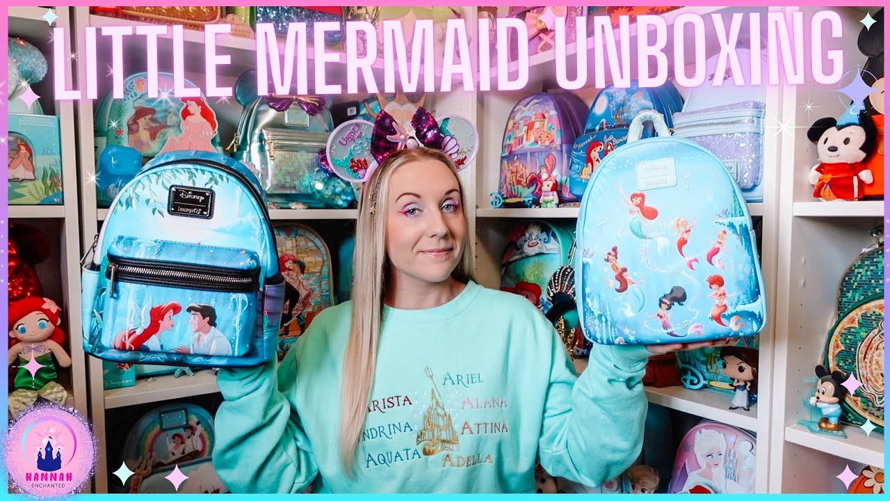 Disney The Little Mermaid Kiss The Girl Ariel & Eric Light Up Mini Backp… ?‍♀️ Say hello to the Loungefly x Disney The Little  main image 2