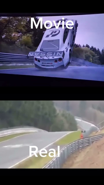 Movie vs real gran turismo crash