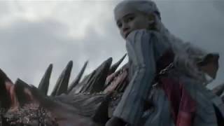 Euron Greyjoy kills Dani's Dragon l Game of Thrones season 8 episode 4