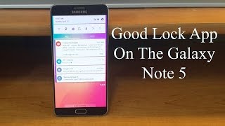 Samsung Galaxy Note 5 "Good Lock App" screenshot 1