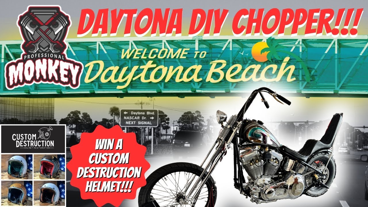 Stroker Powered Rigid Chopper for Daytona! - YouTube