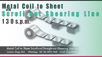 Metal Coil to Sheet Scroll-cut/Straight-cut Shearing Length Line for canmaking industry