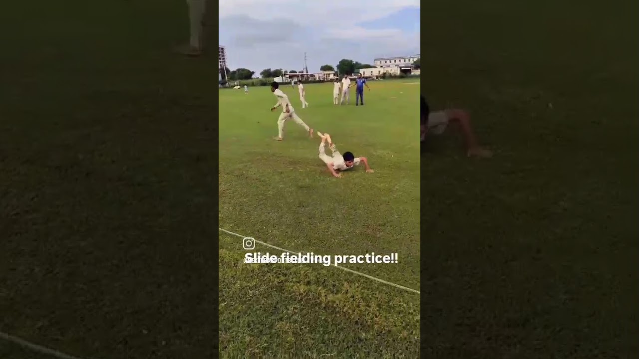 slide fielding practice