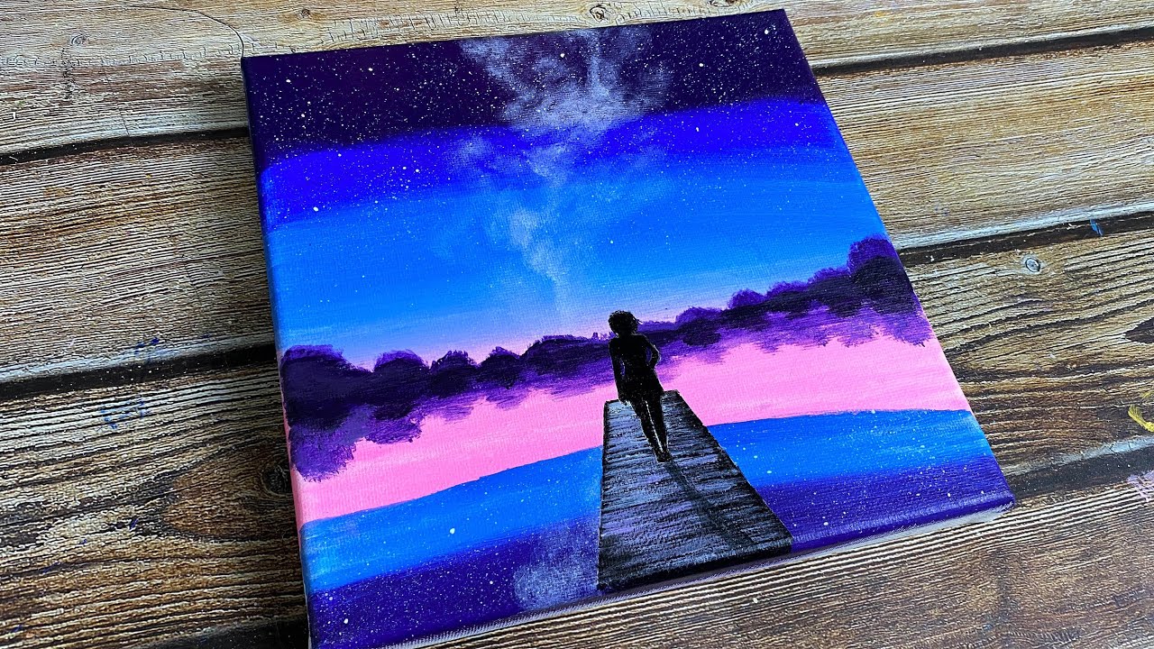 Night Sky Painting For Kids