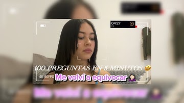 100 PREGUNTAS EN 5 MINUTOS🤪 | Mariá saldarriaga 💗