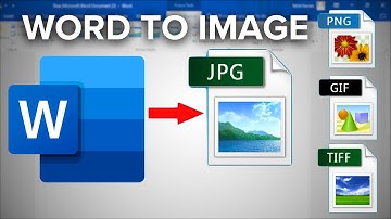 How to Convert Word Document to JPEG Image | Save Word document as image (png, jpeg gif, tif, bmp)