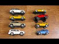 Big toy cars shown in hands with interriors