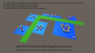 Simple procedural room interior generator