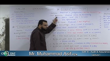 CAF 8 - Sir Asif -Lecture -01