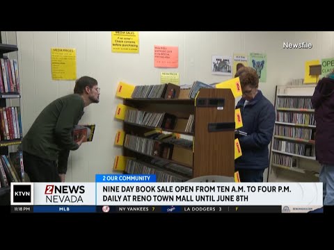 Friends of Washoe County Library holding Nine-Day Book Sale