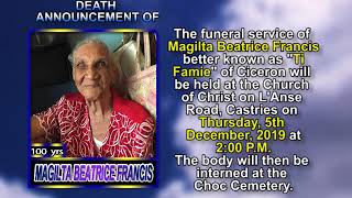Magilta Beatrice Francis  short