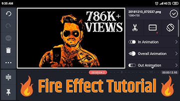 Fire Effect Kinemaster Tutorial | PicsArt + PixelLab + Kinemaster