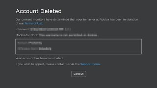 ROBLOX DELETED HIS ACCOUNT FOR NO REASON