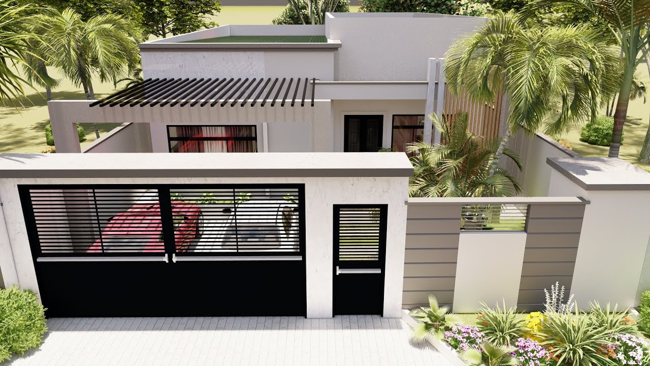 Une Villa Basse de Rêve : Élégance et Confort Réunis en 3 Chambres"| plans de maison de 3 chambres