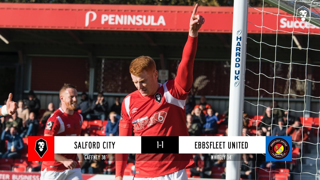 national league volley Salford City 1-1 Ebbsfleet United - National League 27/10/18