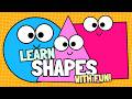 Learn Shapes for Kids 🟥🟡🔵 | Fun Cartoon Shapes Song | Circle, Square, Triangle for Toddlers #kids
