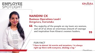 Meet Nandini C.K. | Team Kinara | Karnataka | Employee Spotlight | Employee Experiences