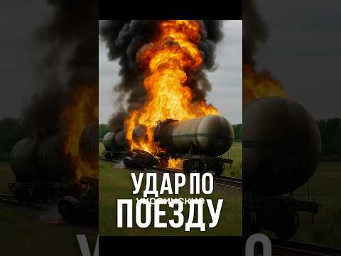 Украинские дроны уничтожили поезд с топливом в Запорожской области