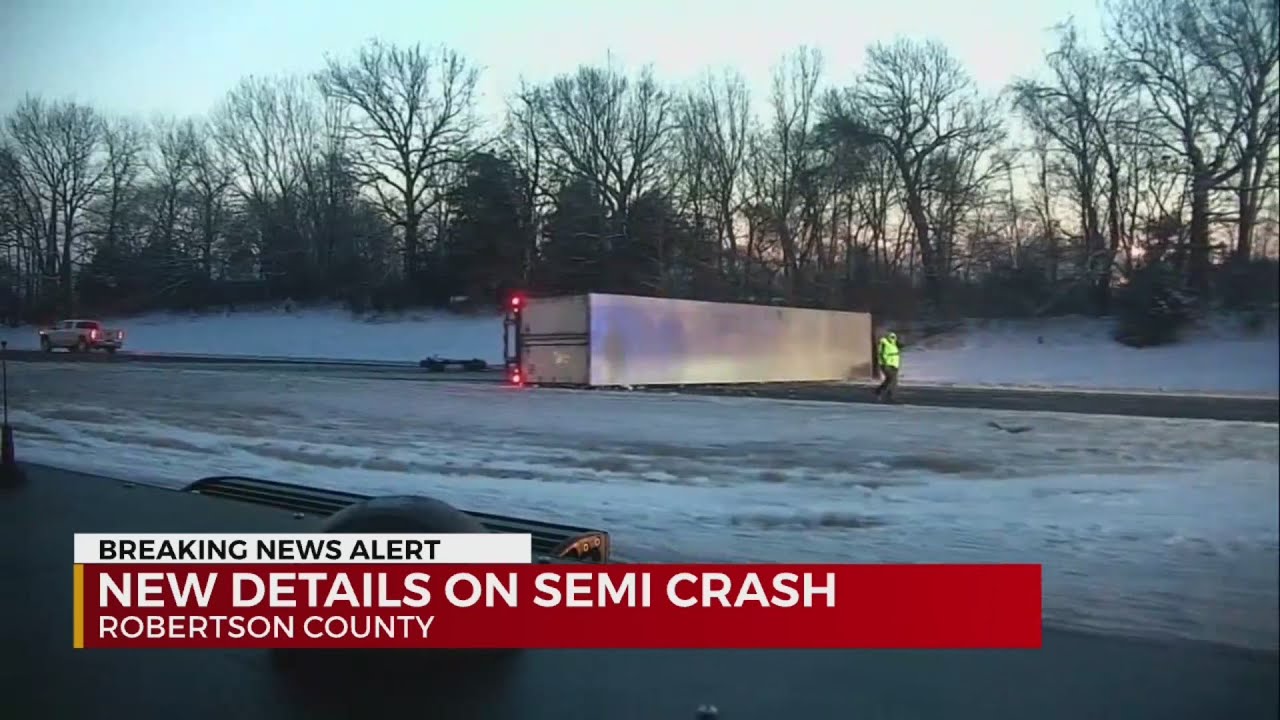 Semi flips after hitting abandoned car on side of I-65 in Robertson ...