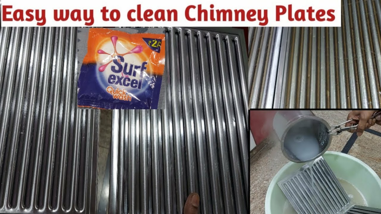 Easy way to clean Chimney filter in telugu /howto clean chimney plates