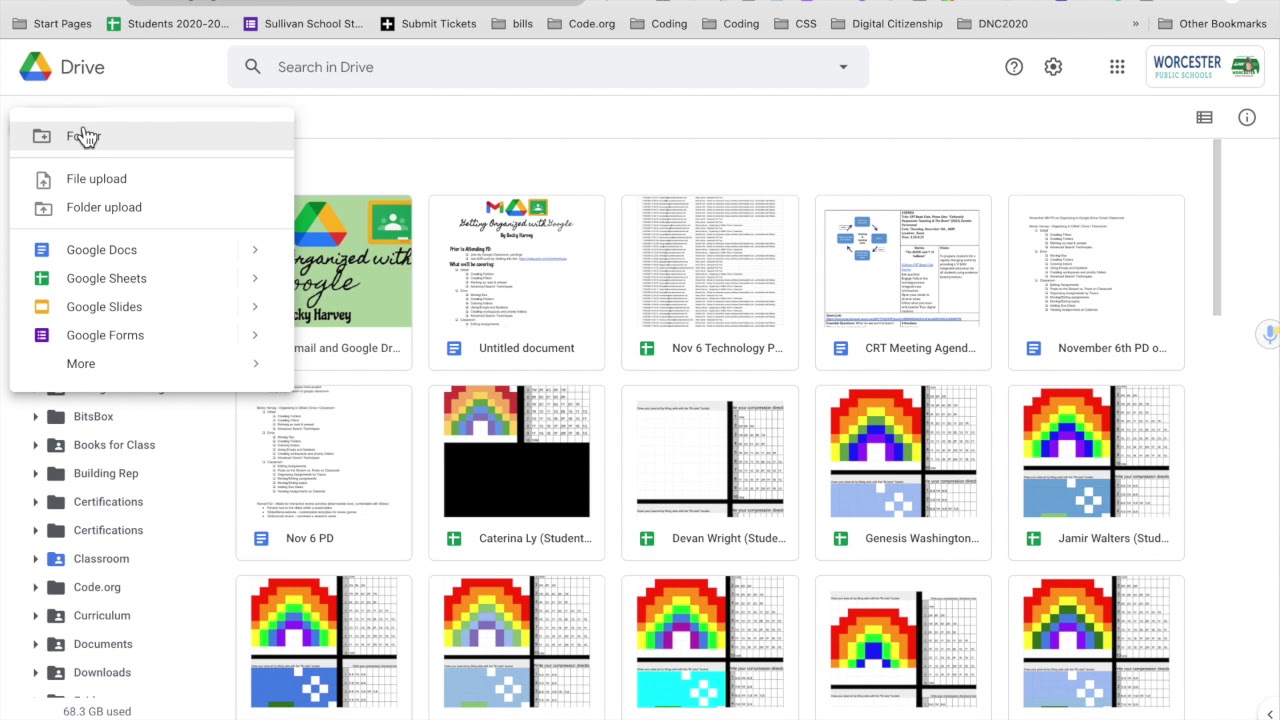 Creating Folders in Google Drive - YouTube