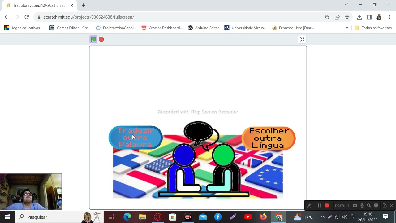 Tradutor com Scratch by Coppi