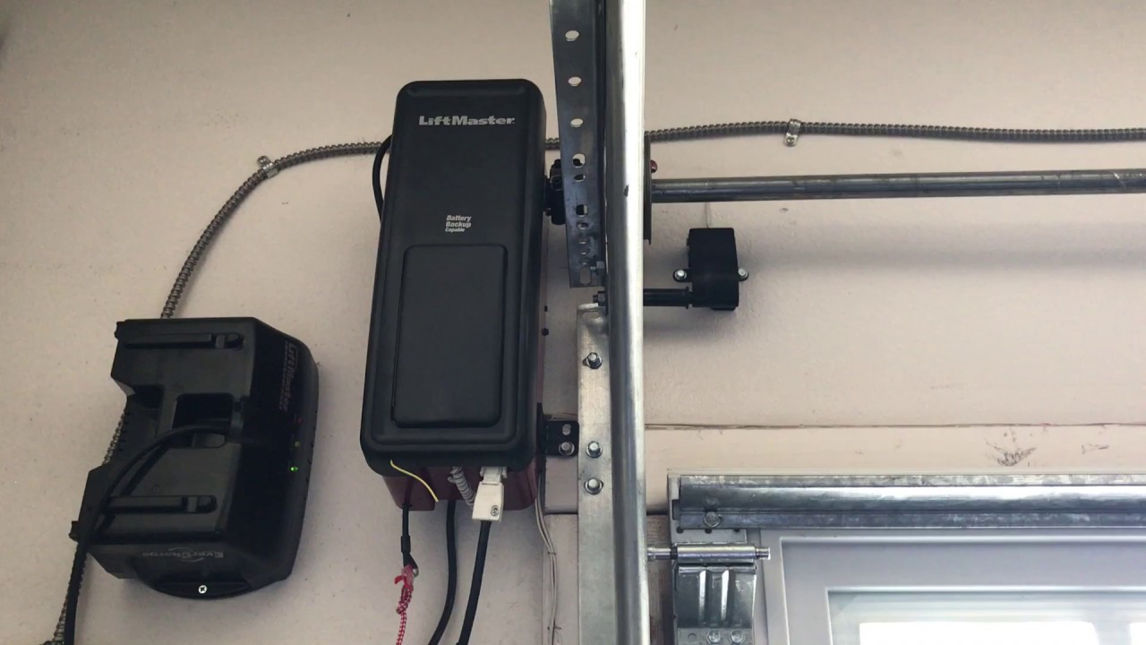 Liftmaster Side Mount Garage Door Openers with Battery Backup YouTube