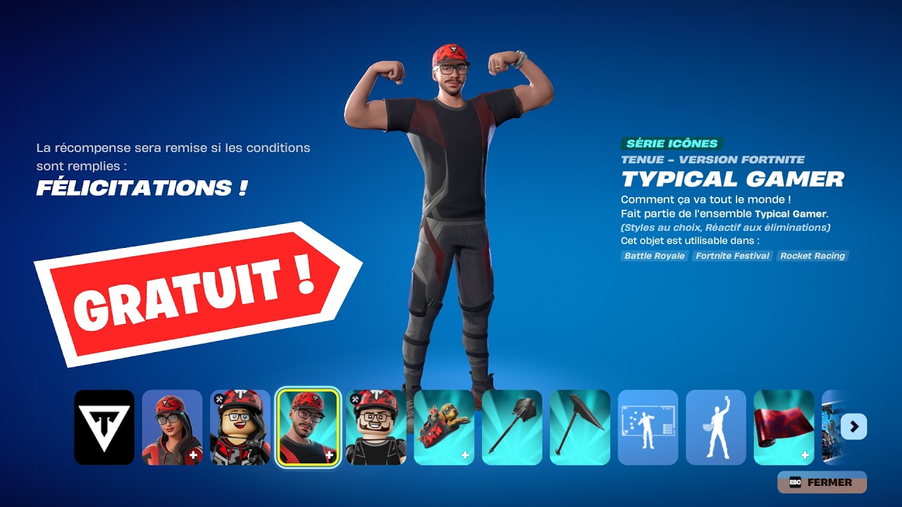Redway Ruby Comment avoir le Skin GRATUIT TYPICAL GAMER (& REDWAY RUBY) sur ...