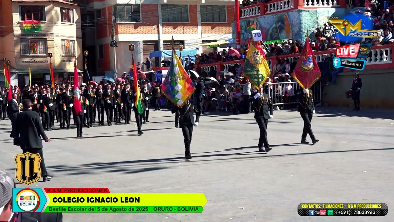 Banda De Música Colegio Ignacio León, Desfile Cívico Estudiantil 2025  BICENTENARIO DE BOLIVIA
