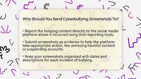 Who Should You Send Cyberbullying Screenshots To? - Everyday-Networking