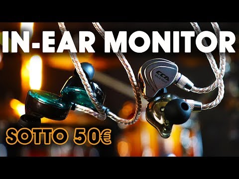 CUFFIE PER MUSICISTI In-ear monitor economiche meno di 50€ KZ-AS06 e CCA-C10