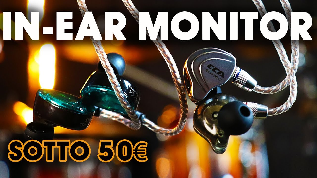 CUFFIE PER MUSICISTI In-ear monitor economiche meno di 50€ KZ-AS06 e  CCA-C10 - YouTube