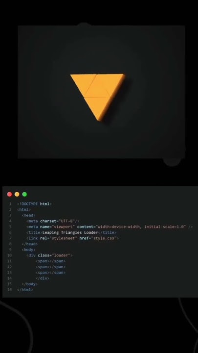 Creating Round Triangle | HTML | CSS | JavaScript #youtubeshorts # ...