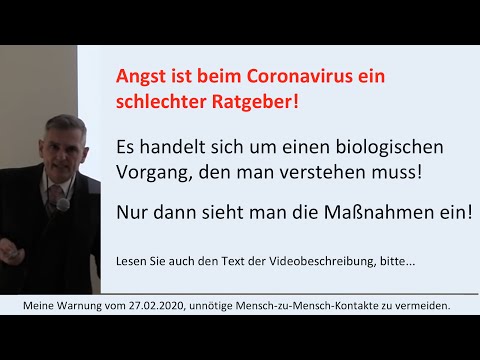 Coronavirus  -  Was Sie wissen sollten...