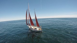 Sailing our new Ingrid 38 along the Maine coast